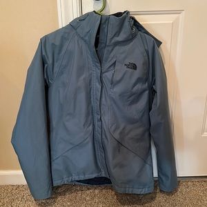 The North Face Women’s Inlux Insulated Jacket - Retired powder blue herringbone